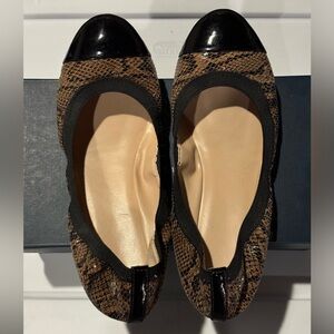 EUC Cole Haan Deltona Cap Toe Gore Leather Ballet Flats (8)